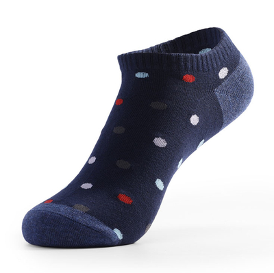 Custom Polka Dot Cotton Mens Ankle Short Socks