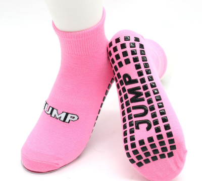 Custom Cheap Non Skid Children Jump Trampoline Grip Socks 