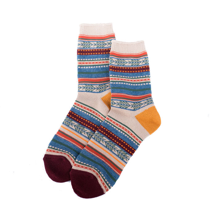 Custom Cable Knit Nordic Women Cotton Ankle Socks 