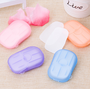Custom Package Colorful Toilet Beauty Disposable Portable Mini Paper Soap Sheet for Travel