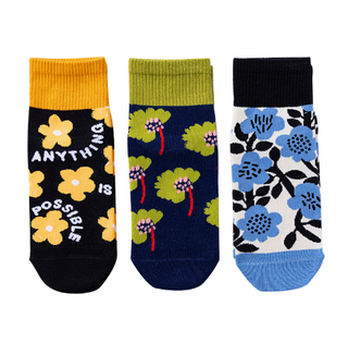 New Design Summer Happy Colorful Cotton Women Ankle Short Socks