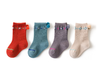Solid Color Pom Pom Infant Toddler Girl Socks
