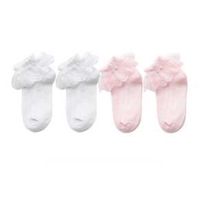 Custom Princes Newborn Baby Girl Frilly Ruffle Socks